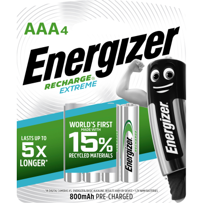 Energizer Recharge Extreme AAA Battery 4pk