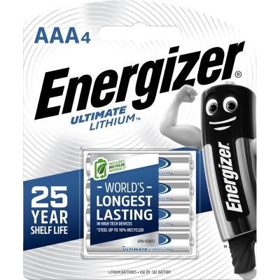 Energizer Ultimate Lithium AAA Battery 4pk