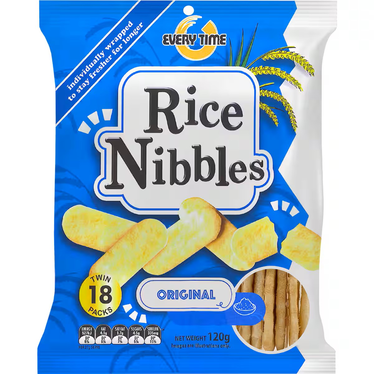 Every Time Original Rice Nibbles 120g