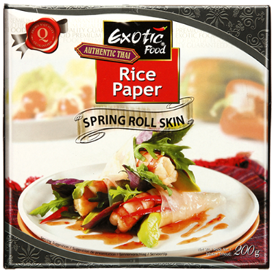 Exotic Food Authentic Thai Rice Spring Roll Skin 200g