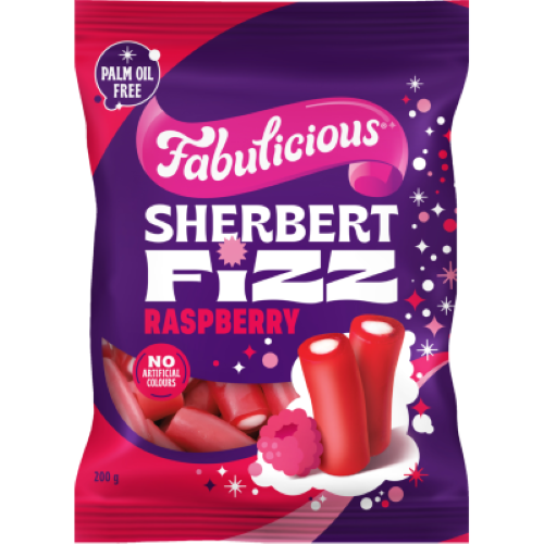 Fabulicious Raspberry Sherbert Fizz 200g