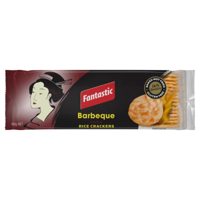 Fantastic Barbeque Rice Crackers 100g