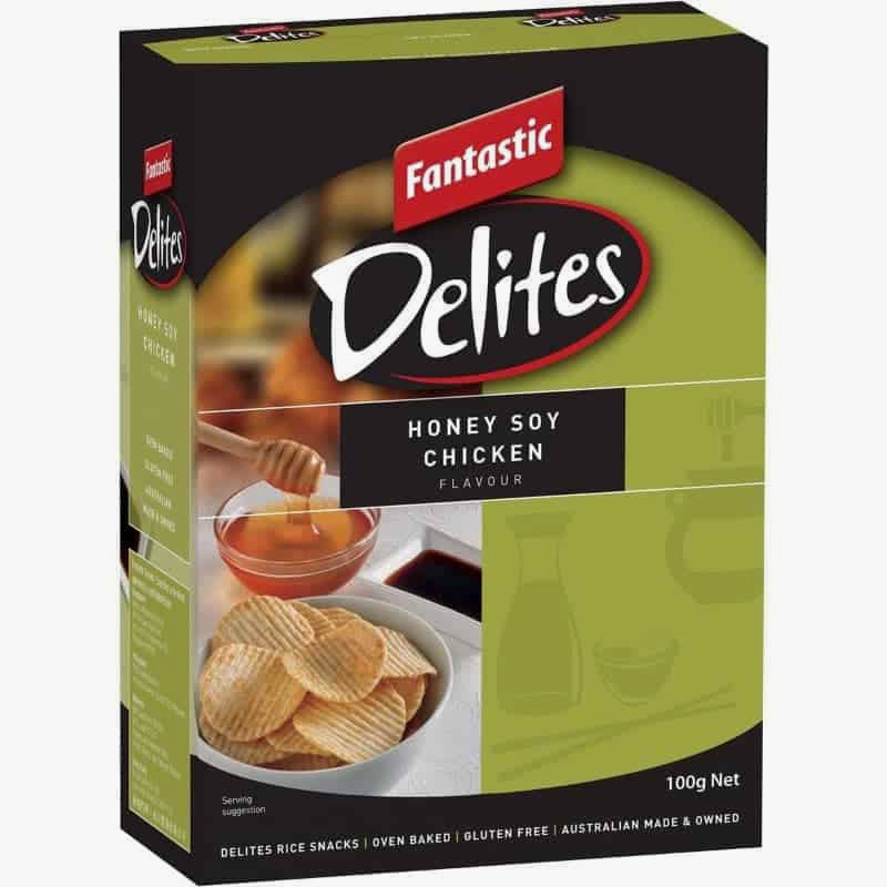 Fantastic Delites Honey Soy Chicken Rice Snacks 100g