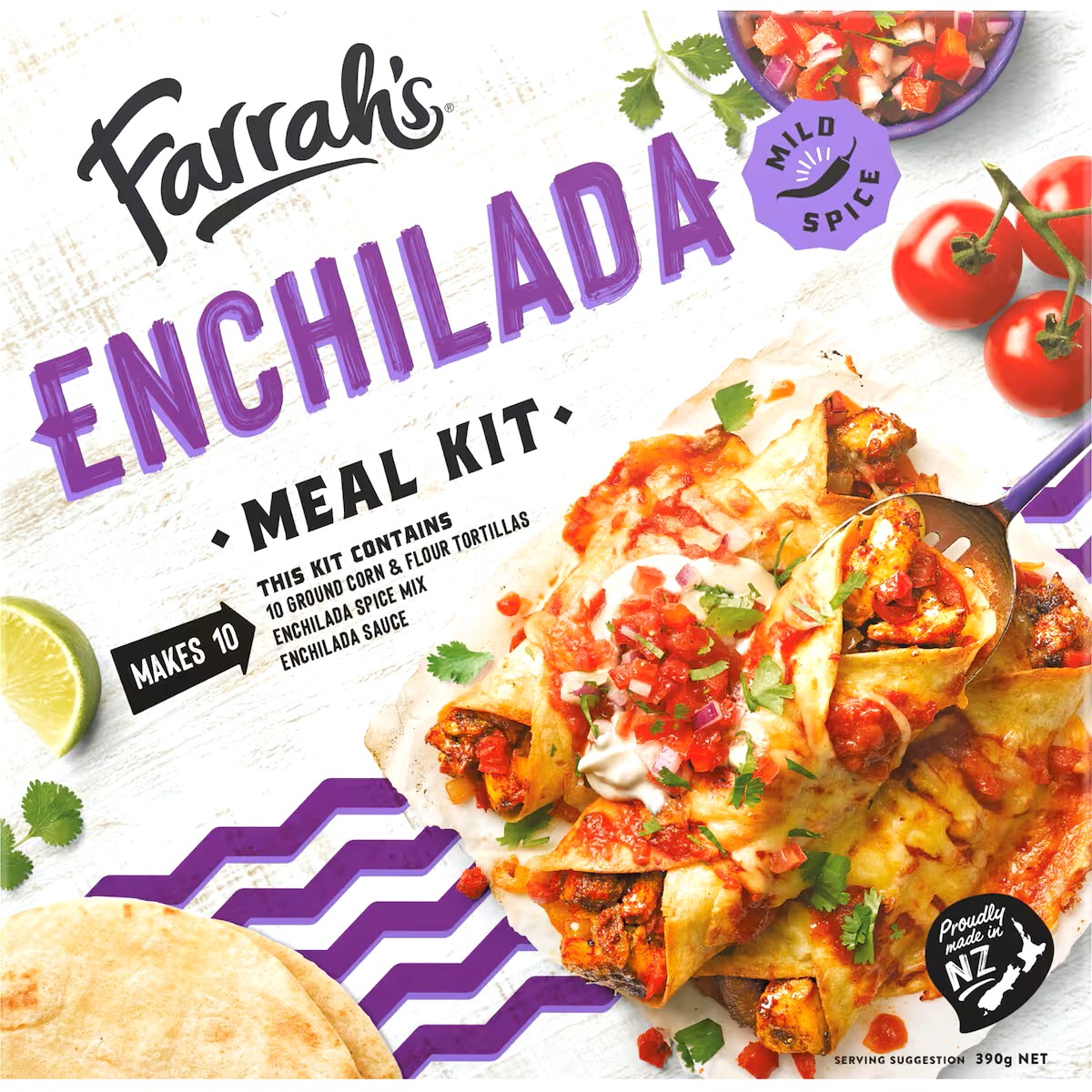 Farrah's Enchilada Mild Spice Meal Kit 390g
