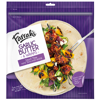 Farrah's Wraps Garlic Butter 6pk