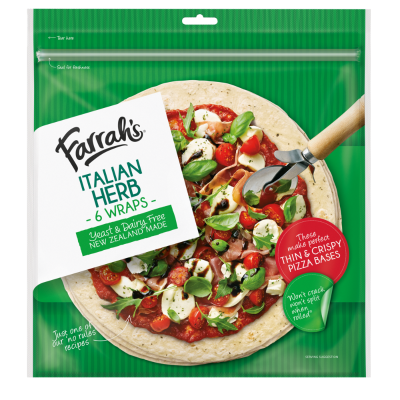 Farrah's Wraps Italian Herb 6pk