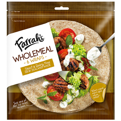 Farrah's Wraps Wholemeal 6pk