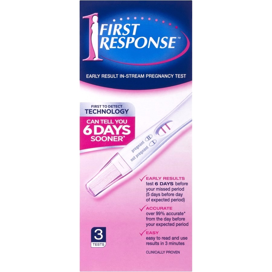 First Response Instream Pregnancy Tests 3pk