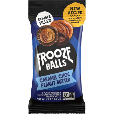 Frooze Balls Caramel Choc Peanut Butter Plant Powered Energy Balls 70g