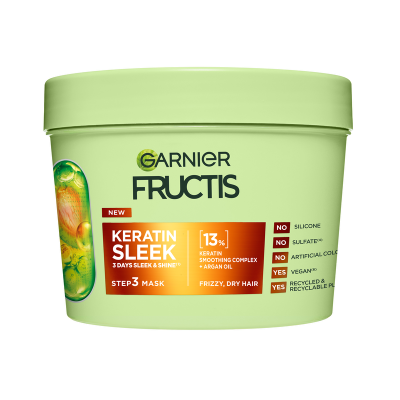 Garnier Fructis Keratin Sleek Hair Mask 370ml