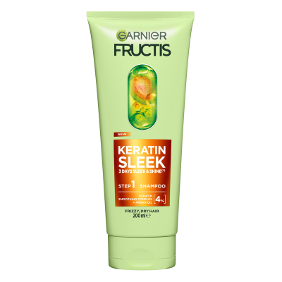 Garnier Fructis Keratin Sleek Shampoo 200ml