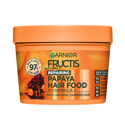 Garnier Fructis Reparing Payaya Hair Food For Damaged Hair 390ml
