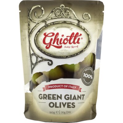 Ghiotti Green Giant Olives 70g