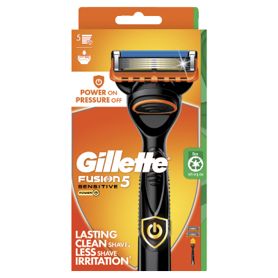 Gillette Fusion 5 Sensitive Razor And 1 Cartridge 1pk