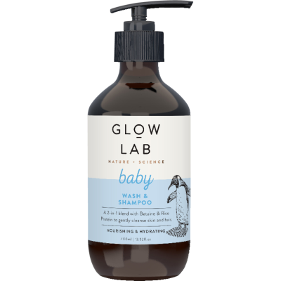 Glow Lab Baby Wash & Shampoo 400ml