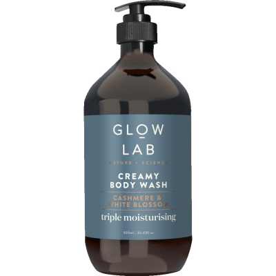 Glow Lab Cashmere & White Blossom Triple Moisturising Creamy Body Wash 900ml
