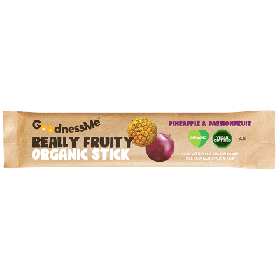 GoodnessMe Really Fruity Pineapple & Passionfruit Organic Stick Fruit Snack 30g