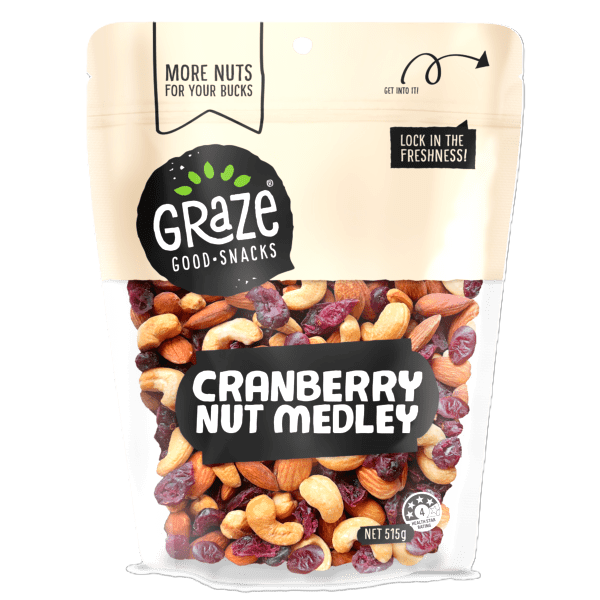 Graze Cranberry Nut Medley 515g