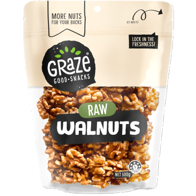 Graze Raw Walnuts 500g