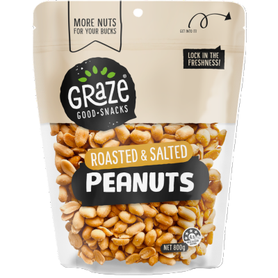Graze Roasted Salted Peanuts 800g