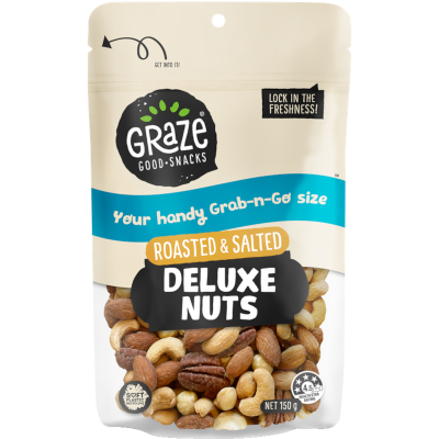 Graze Roasted & Salted Deluxe Nuts 150g