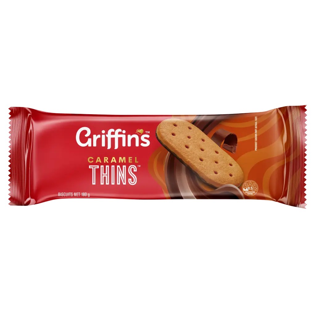Griffin's Caramel Thins Biscuits 180g