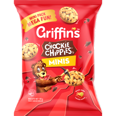 Griffin's Chockie Chippies Minis Biscuits 125g