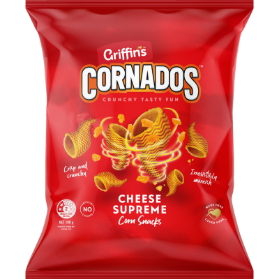 Griffin's Cornados Cheese Supreme Corn Snacks 100g
