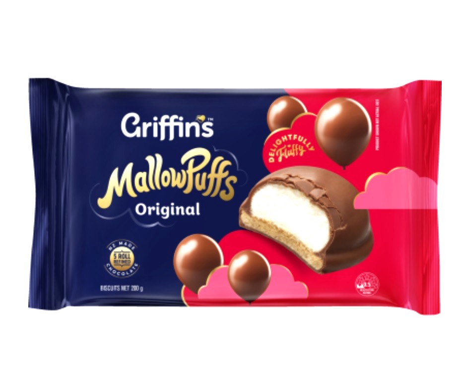 Griffin's MallowPuffs Original Chocolate Biscuits 200g