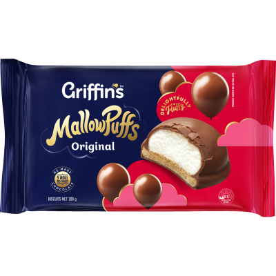 Griffin's MallowPuffs Original Chocolate Biscuits 200g