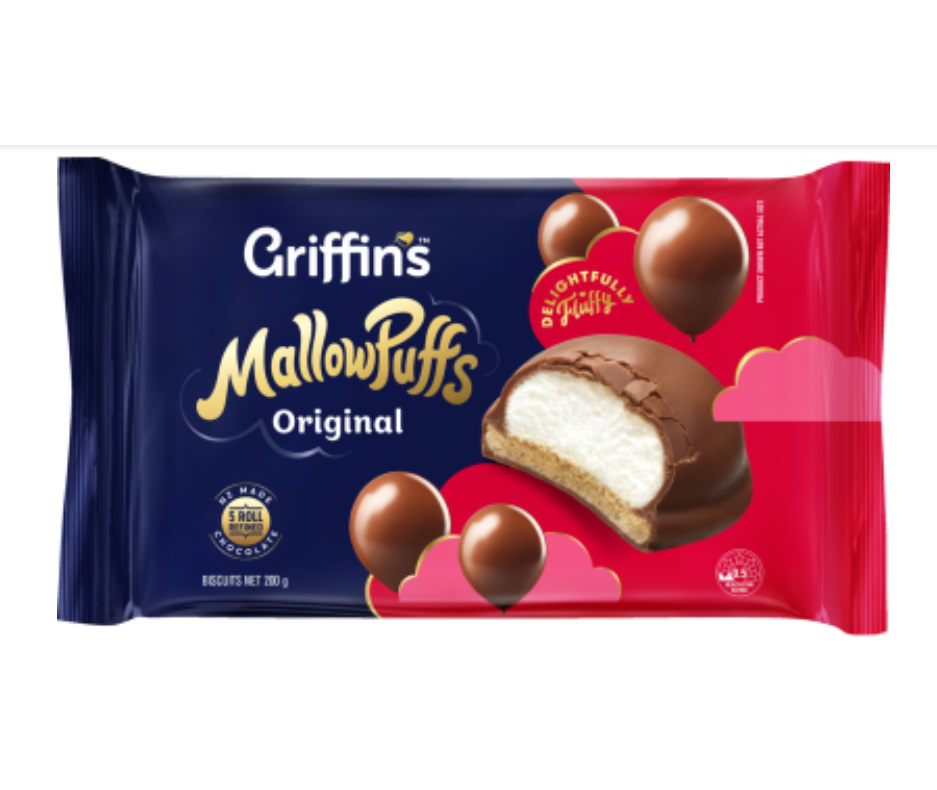 Griffin's MallowPuffs Original Chocolate Biscuits 200g