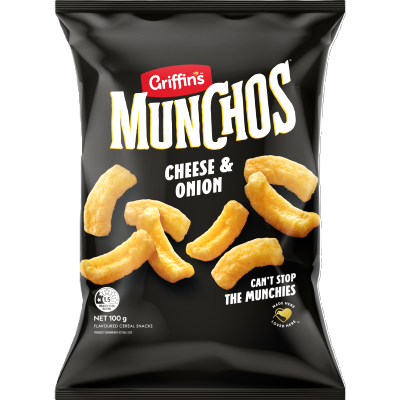 Griffin's Munchos Cheese & Onion Cereal Snacks 100g