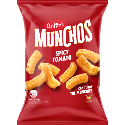 Griffin's Munchos Spicy Tomato Cereal Snacks 100g