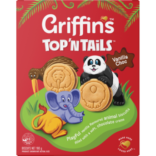 Griffin's Top 'n Tails Vanilla Choc Biscuits 180g