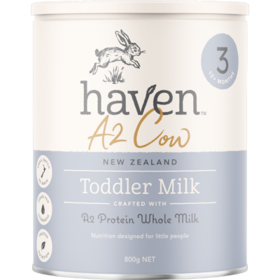 Haven A2 Cow Stage 3 12+ Months Toddler Milk 800g