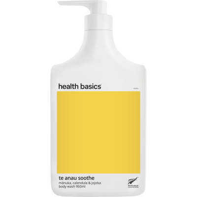Health Basics Te Anau Soothe Manuka Calendula & Jojoba Body Wash 950ml