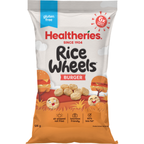 Healtheries Burger Rice Wheels Snack 126g