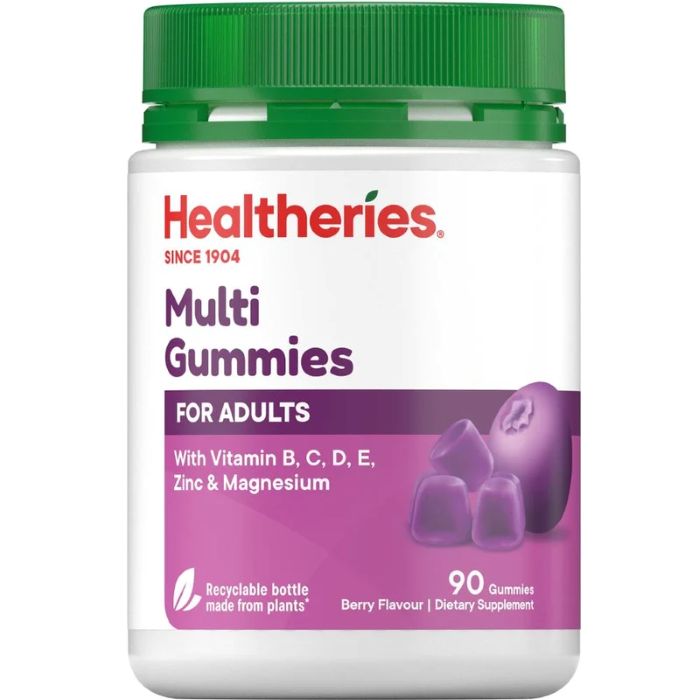 Healtheries For Adults Berry Flavour Multi Gummies 90pk