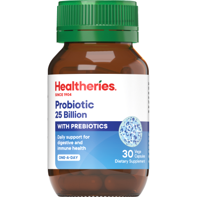 Healtheries Probiotic 25 Million with Prebiotic Vitamins 30pk