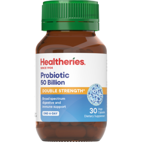 Healtheries Probiotic 50 Billion Double Strength One A Day Vege Capsules 30pk
