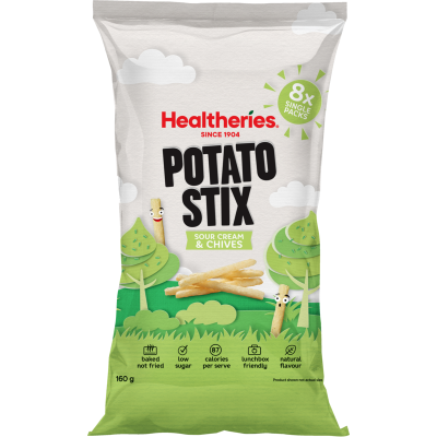 Healtheries Sour Cream & Chives Potato Stix 160g