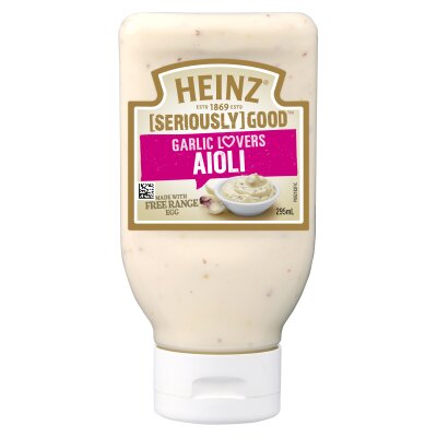 Heinz Seriously Good Garlic Lovers Aioli Flavoured Mayonnaise 295g