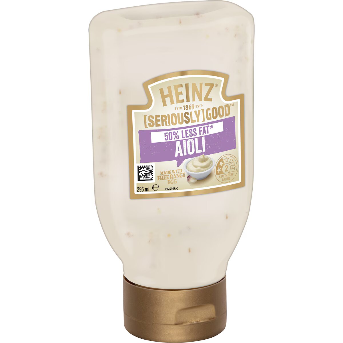 Heinz Seriously Good Lite Aioli Mayonnaise 295ml