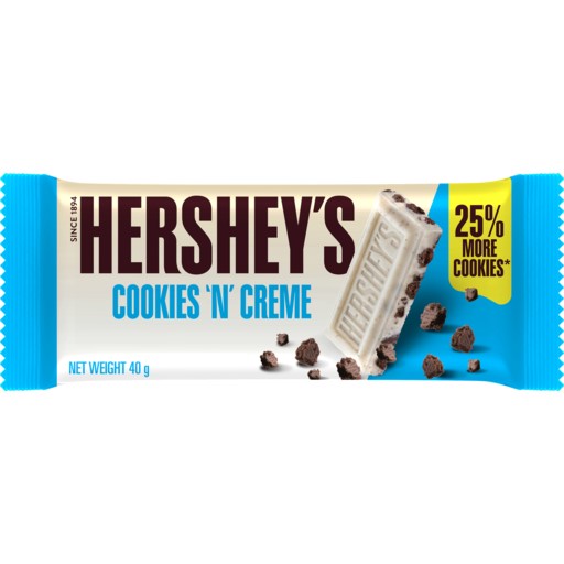 Hershey's Cookie & Cream Chocolate Bar 40g