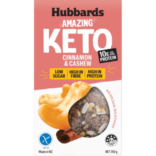 Hubbards Amazing Keto Cinnamon & Cashew Muesli 350g