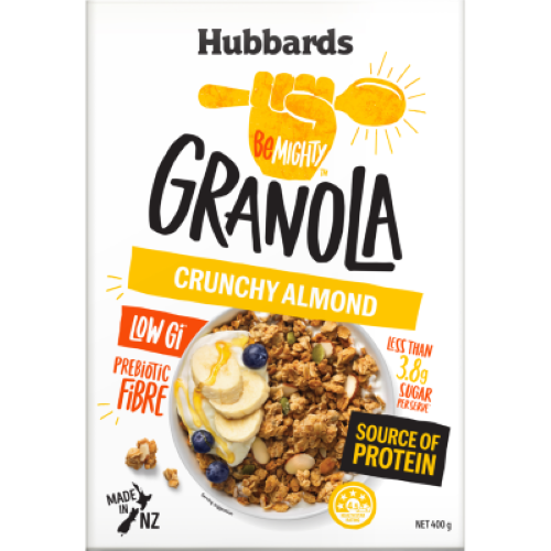 Hubbards BeMighty Crunchy Almond Granola 400g