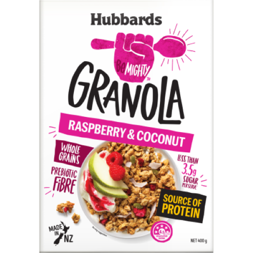 Hubbards BeMighty Raspberry & Coconut Granola 400g