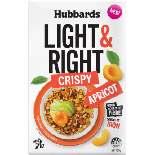 Hubbards Light & Right Crispy Apricot Cereal 425g