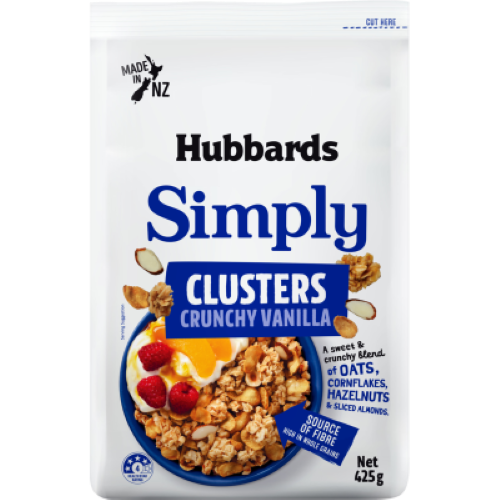 Hubbards Simply Crunchy Vanilla Muesli Clusters 425g