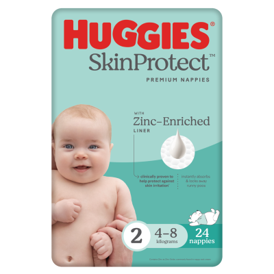 Huggies Nappies Infant For Boys & Girls Size 2 4-8kg 24pk